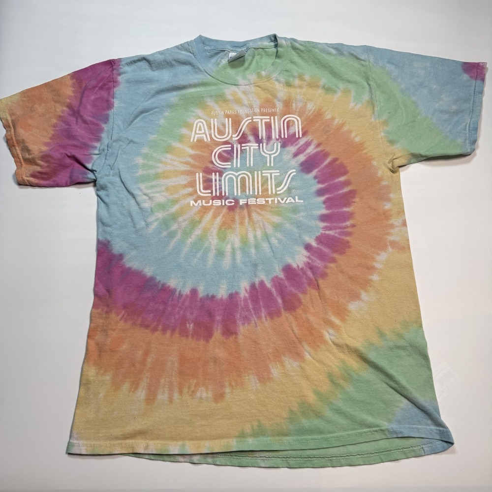 Austin City Limits Shirt Mens Large Multicolor Tie Dye‎ 2017 ACL